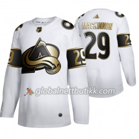 Colorado Avalanche Hockeydrakt Nathan MacKinnon 29 Adidas 2019-2020 Golden Edition Hvit Authentic - Herre